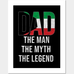 Kuwaiti Dad The Man The Myth The Legend - Gift for Kuwaiti Dad With Roots From Kuwaiti Posters and Art